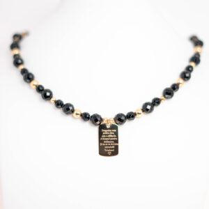 Colier barbatesc cu mesaj de iubire