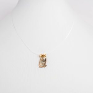 Colier fir transparent cu pandantiv zodiacal (disponibile toate zodiile)